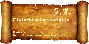 Fleischhacker Natália névjegykártya