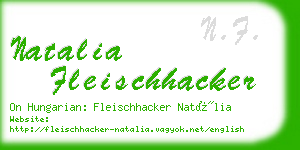 natalia fleischhacker business card